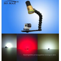 Hi-max V11 luz de vídeo de mergulho 2400lm u2led iluminação branca e vermelha mergulho submarino